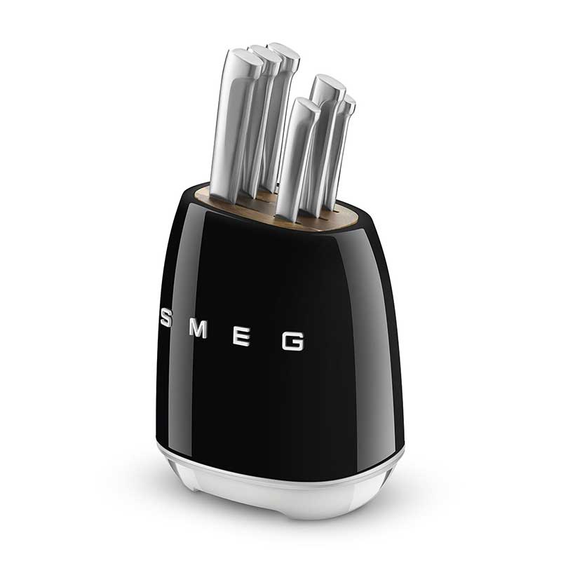 سرویس چاقو 7 پارچه اسمگ مدل SMEG KBSF01BL