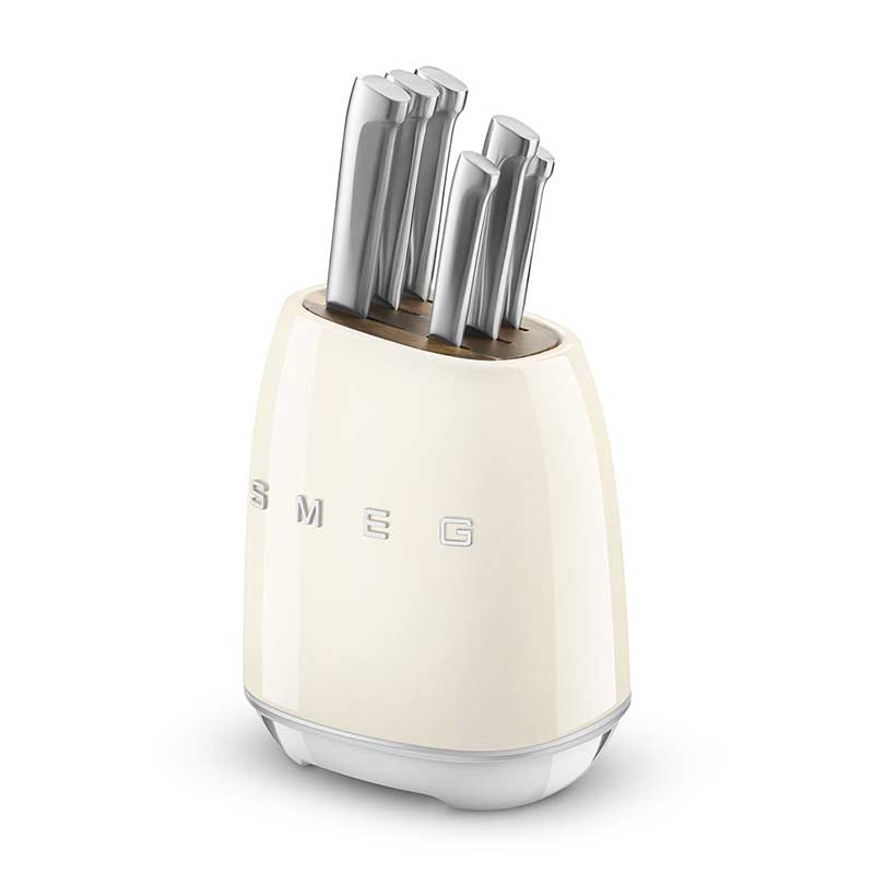 سرویس چاقو 7 پارچه اسمگ مدل SMEG KBSF01CR
